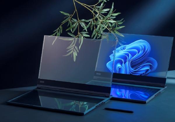 Lenovo Siapkan Laptop dengan Layar Tembus Pandang di MWC 2024