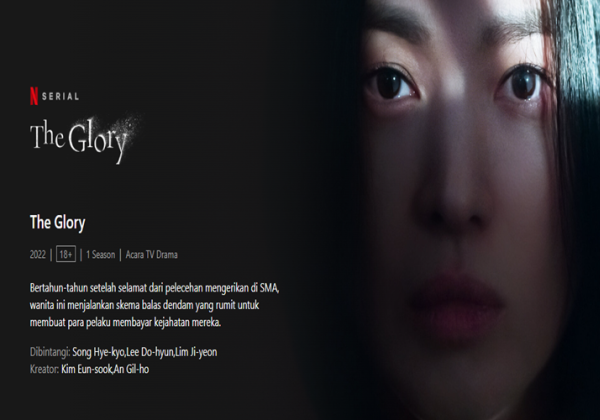 Dibintangi Song Hye Kyo Drama 'The Glory' Menduduki Peringat 9 Secara Global Diantara Acara Netflix