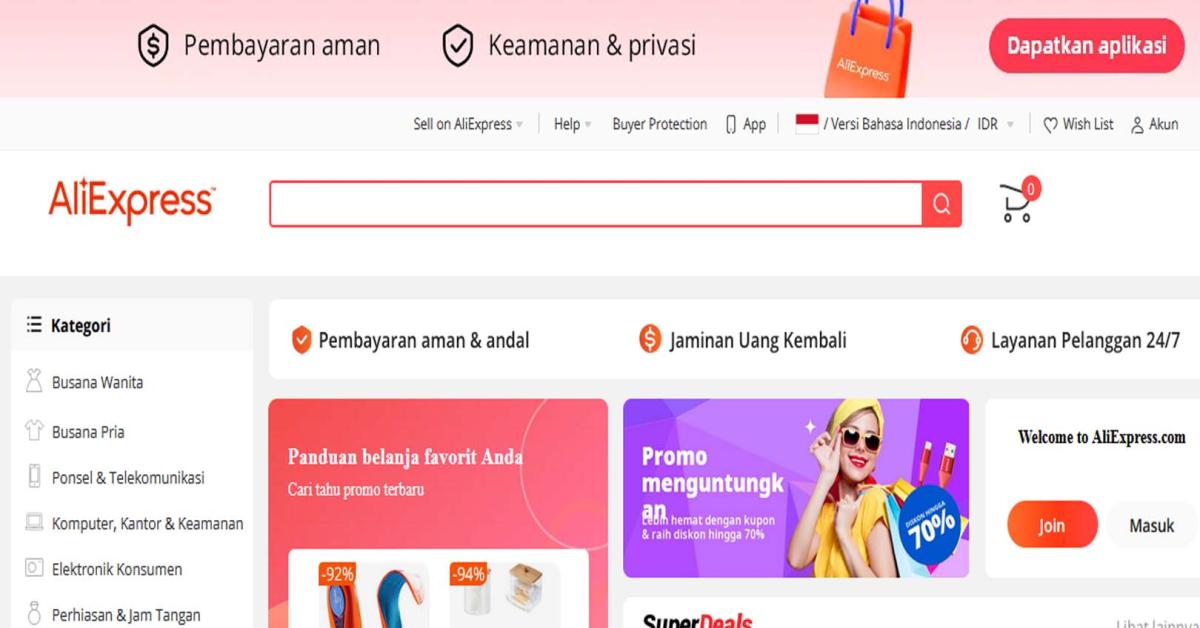 Belanja di AliExpress Tanpa Kena Pajak Bea dan Cukai, Begini   Langkahnya