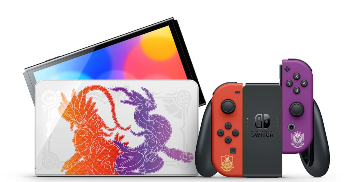 Nintendo Switch OLED Special Edition Bertema 'Pokemon Scarlet & Violet'