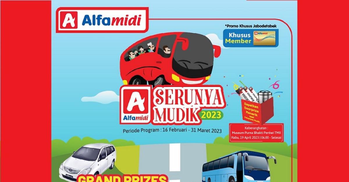 1000 Tiket Bus Gratis Mudik Lebaran 2023 dari Alfamidi, Masih Ditambah Uang Saku dan Grand Prize