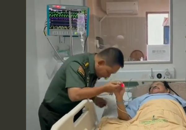 Beredar Video AM Hendropriyono Terbaring di Rumah Sakit Dijenguk KSAD Dudung