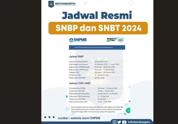 Buruan Daftar Akun SNPMB, Tenggat Waktu Pendaftaran SNBP Cuma Sampai 15 Februari 2024