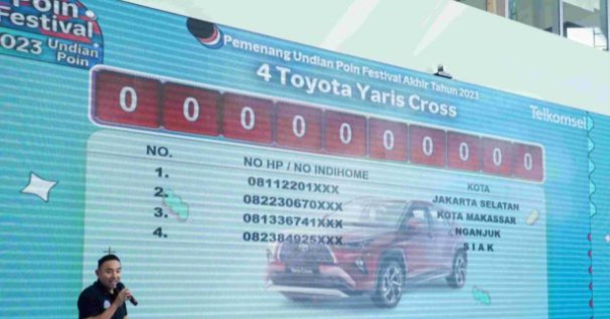Telkomsel Poin Umumkan Pemenang, Hadiah Berupa Mobil BMW, Motor hingga Ponsel Mewah