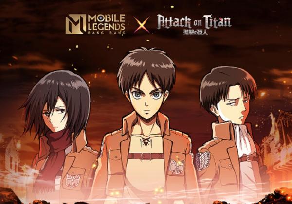 Kolaborasi Mobile Legends X Attack on Titan Rilis 23 Januari 2024, Ayo Dapatkan Skin Eren, Mikasa, dan Levi