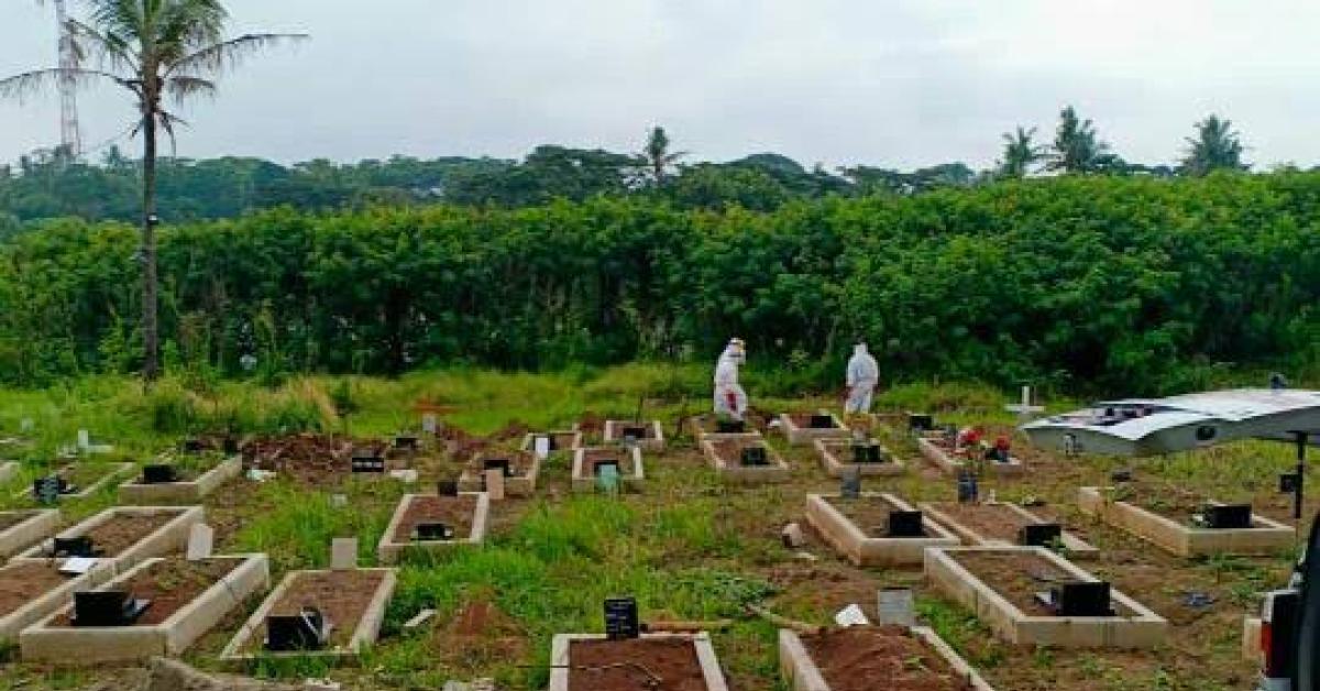 Sebanyak 1.157 Jenazah Covid-19 Telah Dimakamkan di TPU Buni Ayu Tangerang