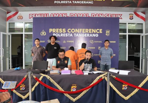 Satreskrim Polresta Tangerang Tangkap Penadah Motor Curian