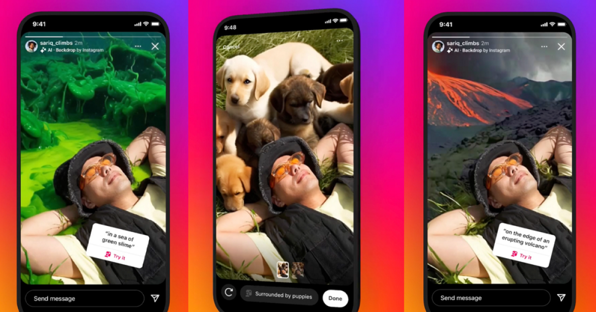 Keren! Instagram Hadirkan Tools AI Backdrop untuk Ganti Background di Fitur Stories