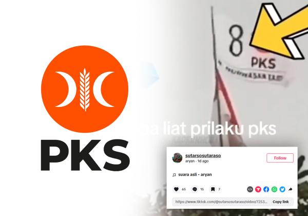 Bendera PKS Dipasang di Atas Merah Putih Viral, Disengaja? 