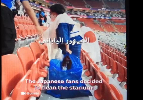 Piala Dunia 2022 Qatar, Perilaku Penonton asal Jepang di Stadion Al Bayt Al Khor Menuai Decak Kagum