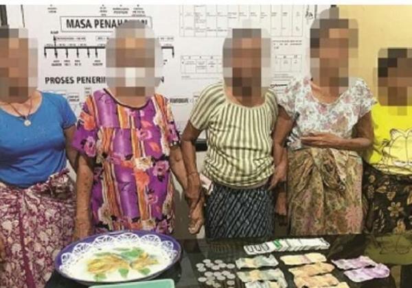 Bikin Geleng-geleng Kepala, Lima Nenek-nenek Diamankan Polisi, Ditemukan Kartu Ceki