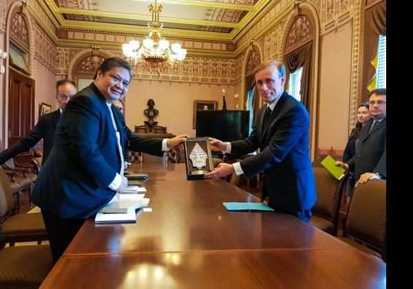 Menko Airlangga Bertemu Jack Sullivan di Washington, Ini yang Dibahas