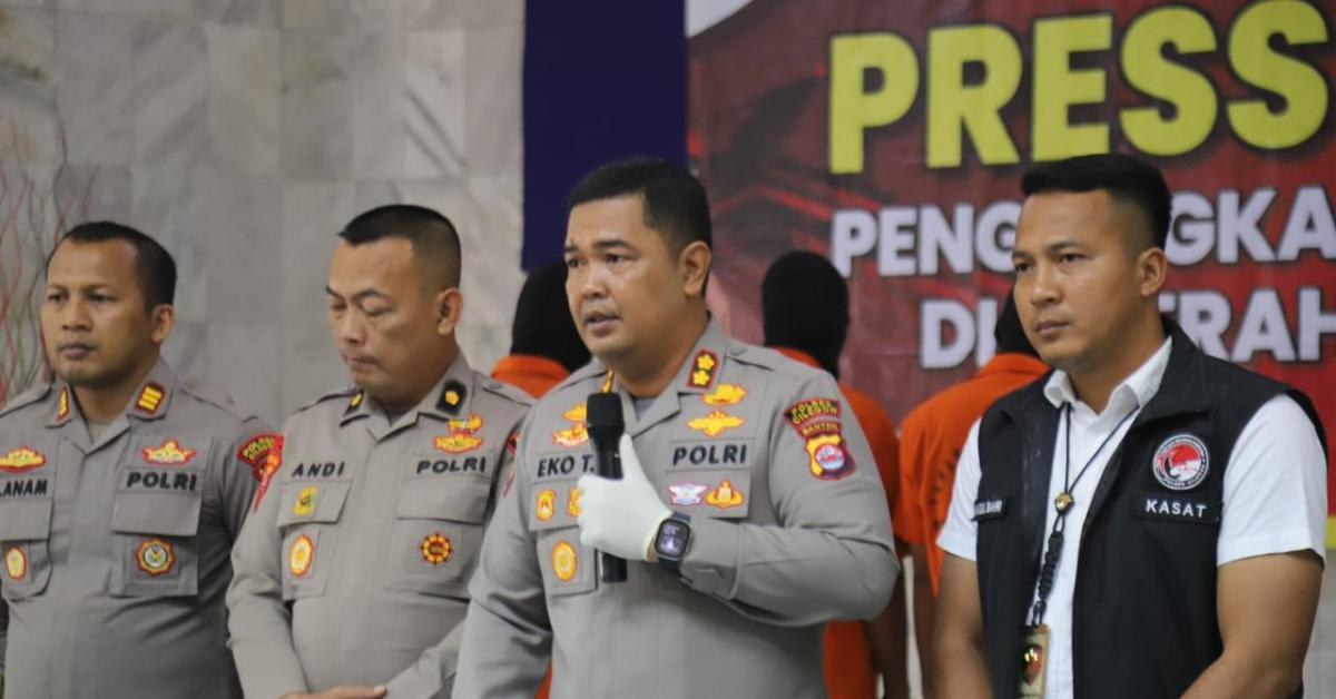 Lima Pengedar Narkotika di Banten Dibekuk Polisi, Satu Pelaku Terancam Hukuman Seumur Hidup!