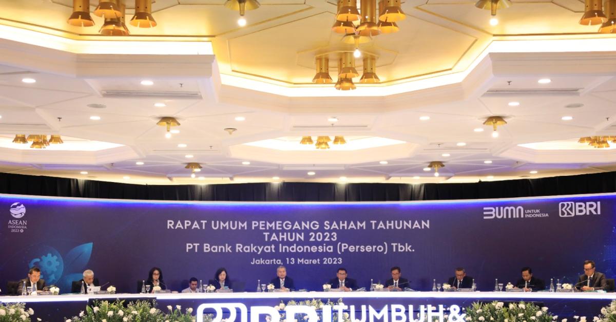 RUPST 2023: Kontribusi Nyata Untuk Negeri, BRI Bagikan Dividen Rp43,49 triliun