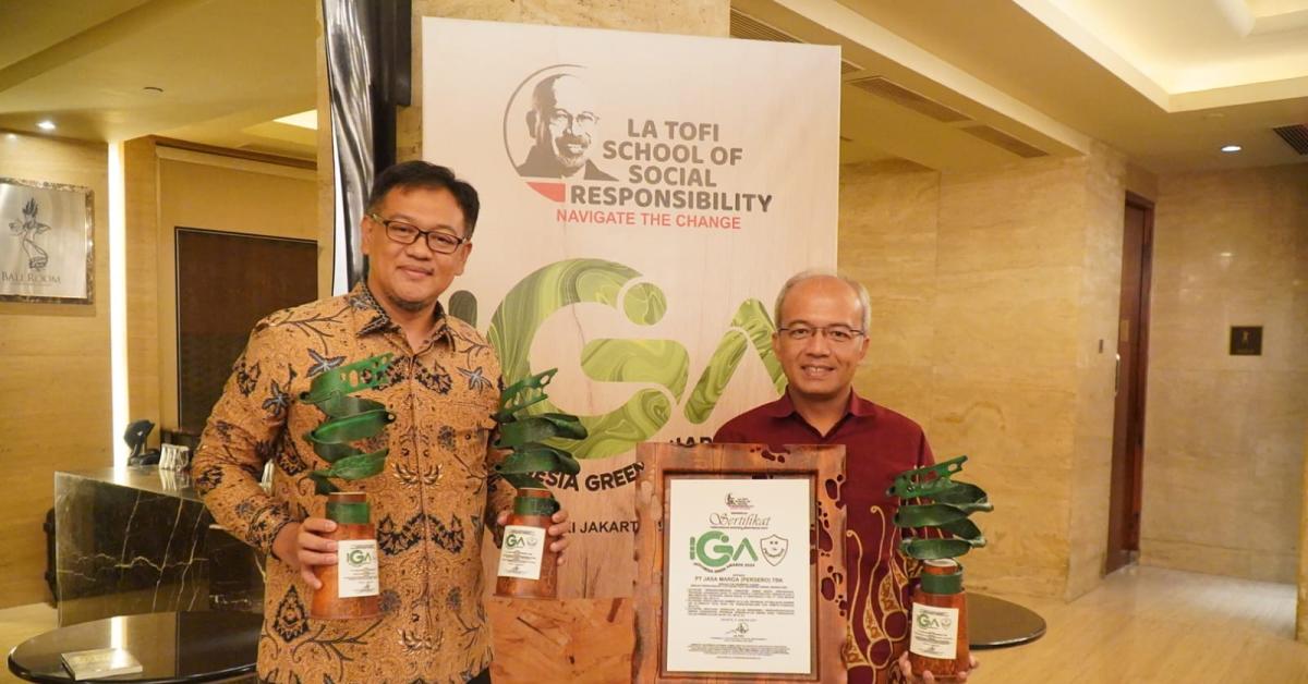 Jalankan Program TJSL, Jasa Marga Raih 3 Penghargaan Nasional Lingkungan Hidup di Ajang Indonesia Green Awards 2024