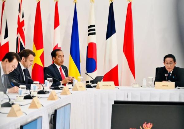 KTT G7 Jepang, Jokowi Serukan Hentikan Perang 