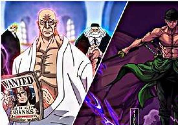 Spoiler Manga One Piece Chapter 1117: Pertarungan Pertama Roronoa Zoro VS Gorosei Nusjuro