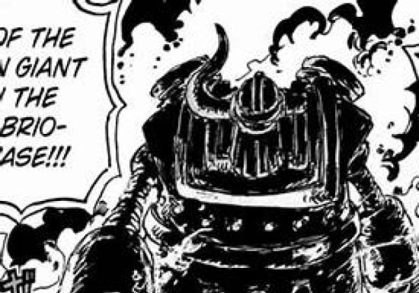 Manga One Piece Chapter 1118:  Raksasa Besi Ditenggelamkan oleh Warcury Hingga Ia Kalah dan Berdiri