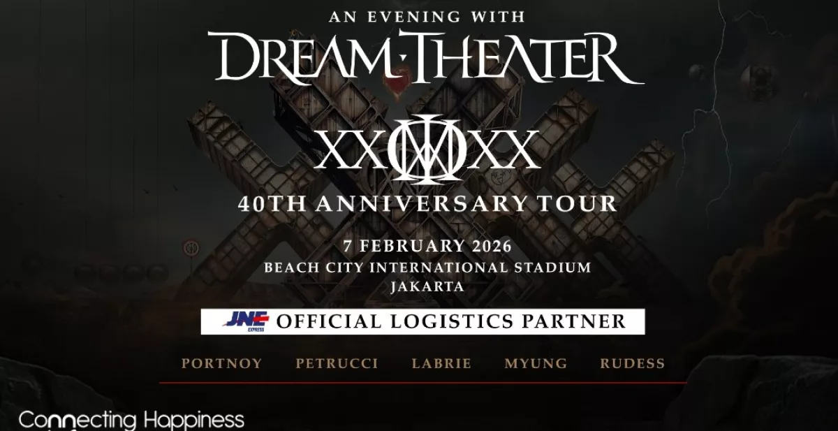 JNE Jadi Official Logistics Partner Konser Dream Theater 40th Anniversary di Jakarta!