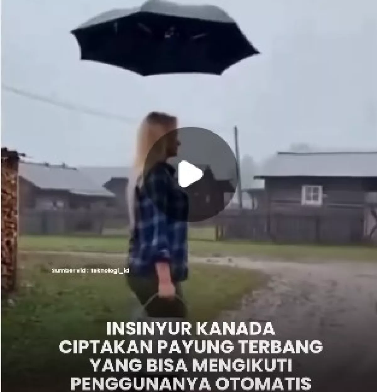 Teknologi Payung Terbang Otomatis Siap Ubah Cara Kita Tahan Hujan dan Panas