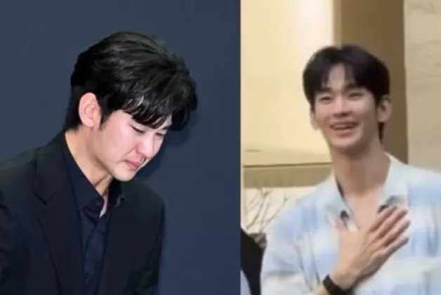 Kim Soo-hyun, yang tadi Menangis tersedu-sedu, kembali Tersenyum