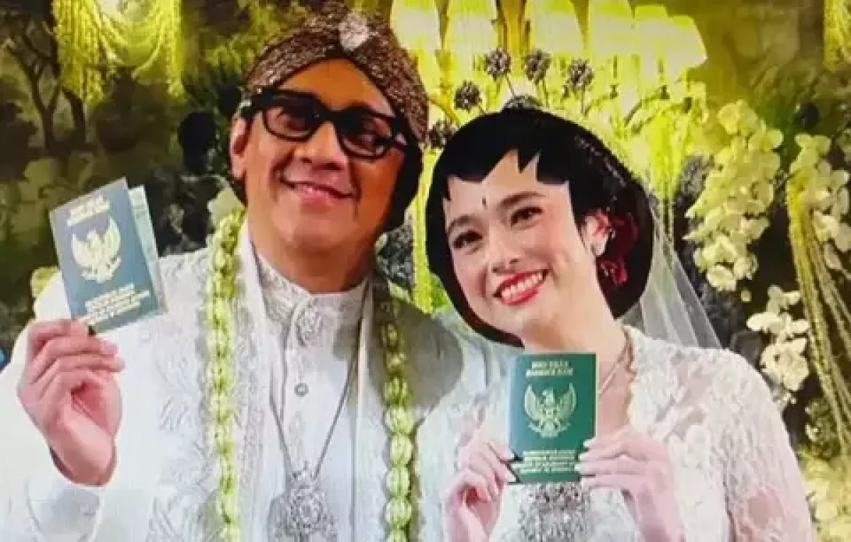 Heboh Pernikahan Andre Taulany dan Amanda Rigby, Pamer Buku Nikah di Dharmawangsa
