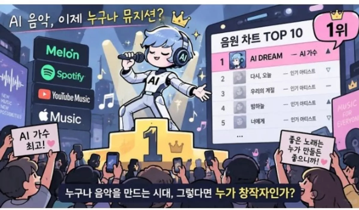 AI Singer Menduduki Peringkat ke-2 di Chart: Pertanyaan Baru dari Popularitasnya