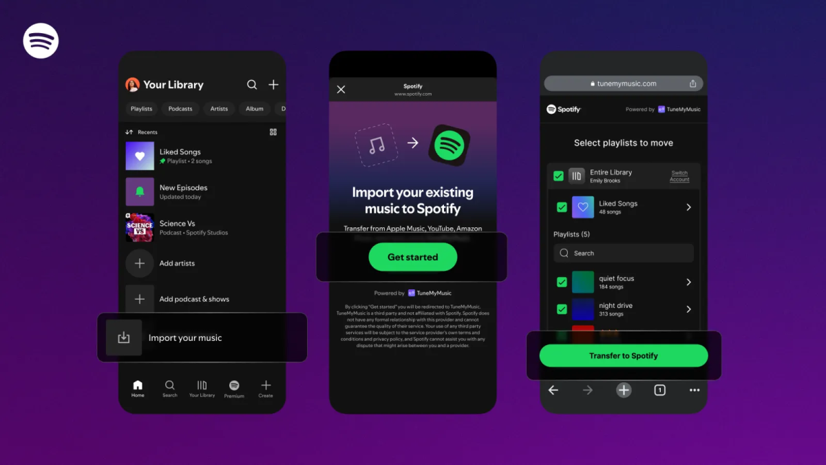 Spotify Mudahkan Pindah Playlist dari YouTube Music dan Apple Music, Cuma Butuh Beberapa Klik