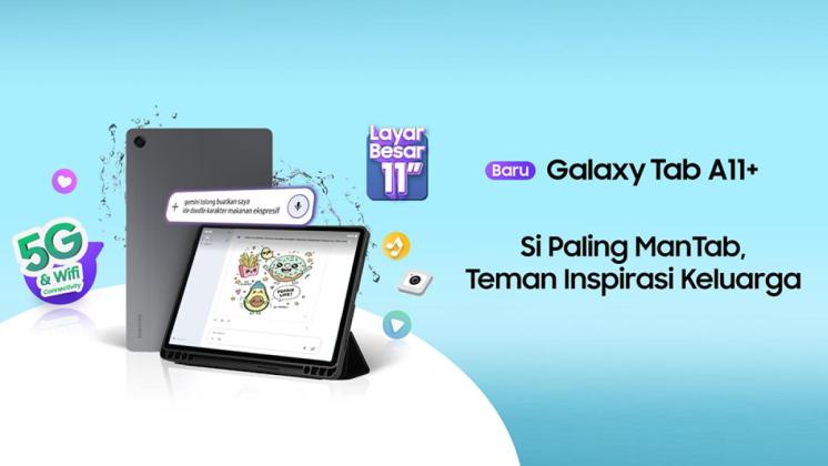 Samsung Galaxy Tab A11+ Resmi Masuk Indonesia, Tablet Dimensity 7300 Harga Mulai Rp2 Jutaan