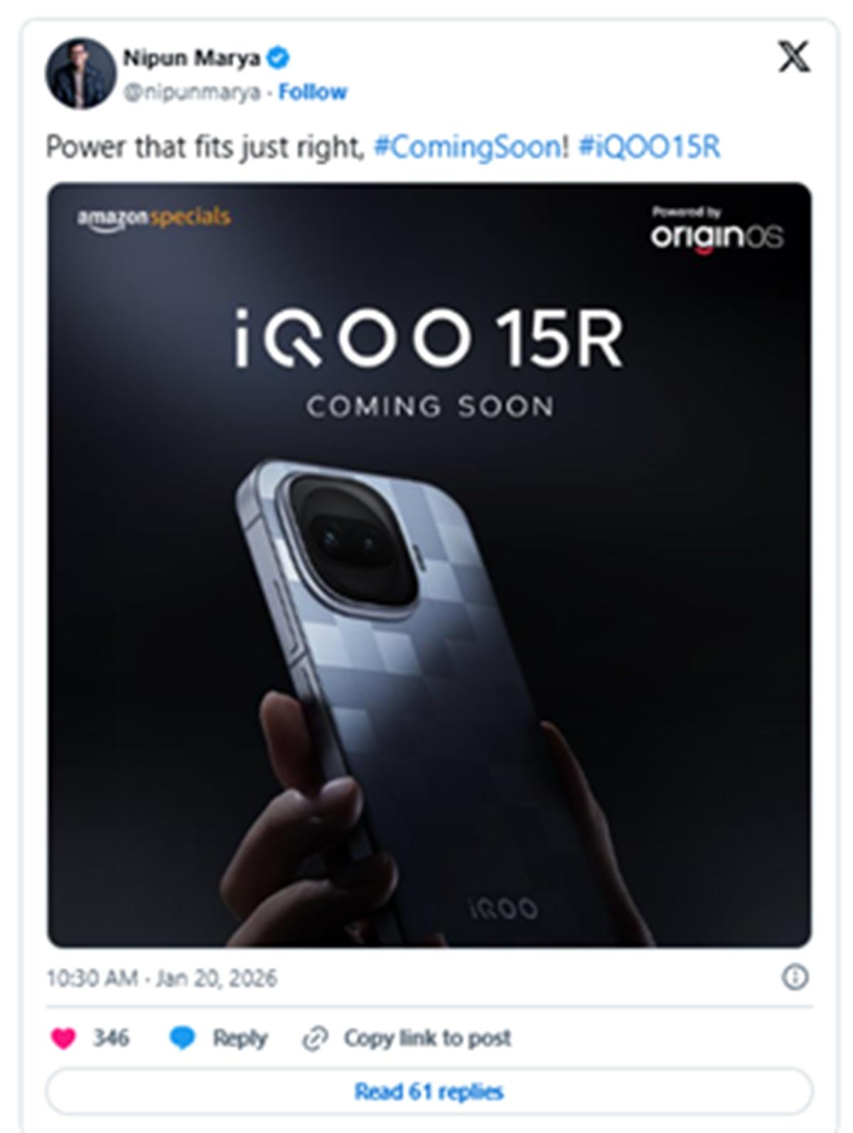 Sinyal Peluncuran Kian Dekat! Ini Bocoran Desain dan Spesifikasi Awal iQOO 15R