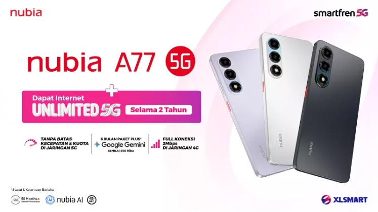 Perluas Internet Cepat, Nubia dan Smartfren Siapkan Paket Bundling Unlimited 5G