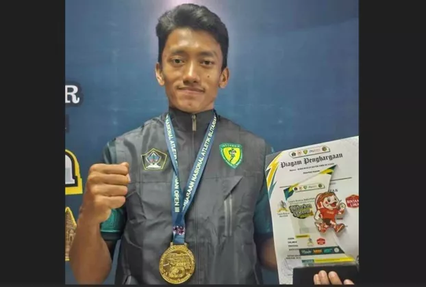 Polisi Lamongan Juara! Bripda Tegar Sabet Emas Kejurnas Atletik 2026