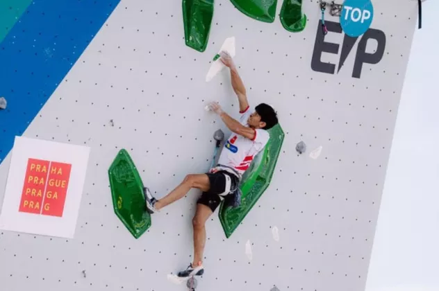 Tumbangkan Jepang dan Ceko, Putra Tri Ramadani Mahasiswa Asal Kediri Rajai World Climbing Series Praha 2026