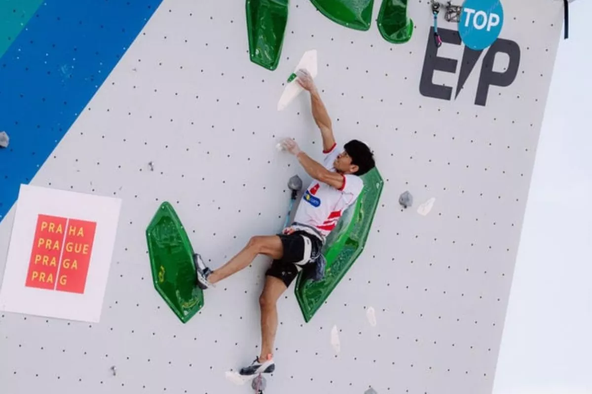 Tumbangkan Jepang dan Ceko, Putra Tri Ramadani Mahasiswa Asal Kediri Rajai World Climbing Series Praha 2026