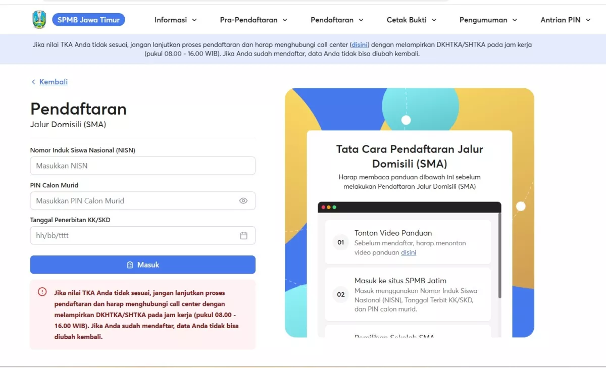 Strategi Lolos SPMB Jatim 2026 Jalur Domisili: Cek Gabungan Rapor 60% & TKA 40%