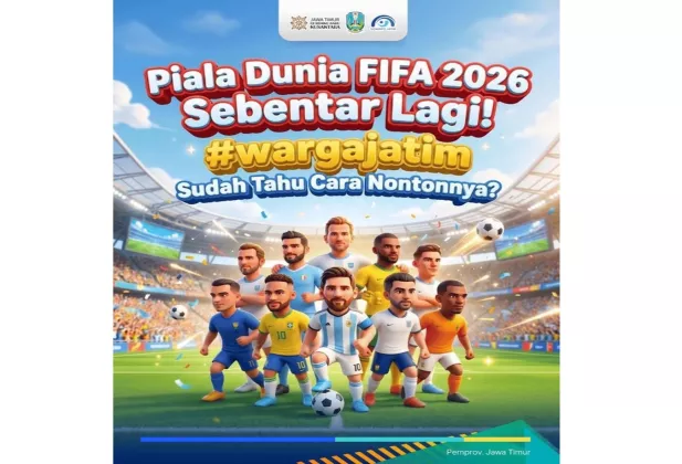 AREK BOLA JATIM KUDU ERUH! Ini Aturan Diskominfo Jawa Timur: Nobar Piala Dunia 2026 Gratis, Dilarang Pakai Atribut Resmi FIFA
