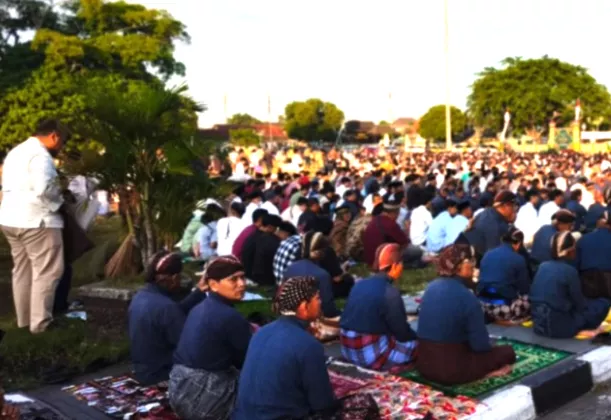 Ribuan Jemaah Padati Alun-Alun Selatan, Salat Iduladha di Yogyakarta Lancar dan Kondusif
