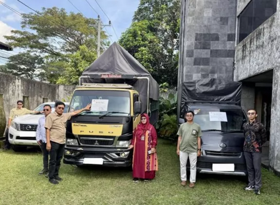Pajak Nunggak RP17 Miliar, KPP Pratama Bantul Sita Tiga Kendaraan Operasional PT H