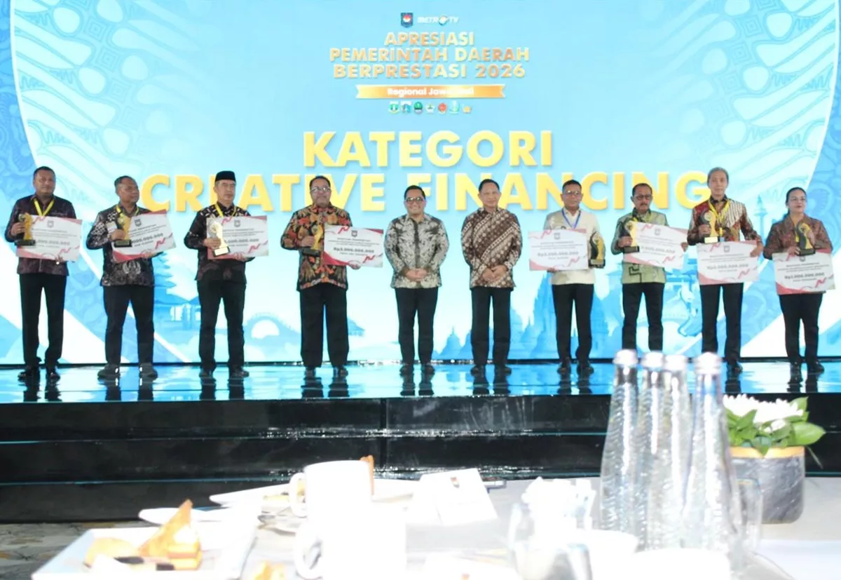 Bukan Kaleng-Kaleng, Sleman Raih Penghargaan Creative Financing Terbaik Kedua Regional Jawa-Bali