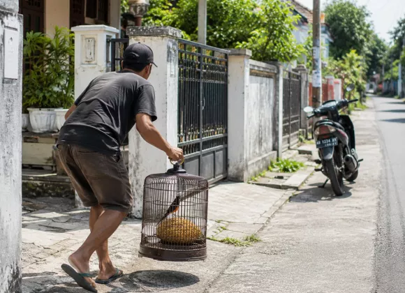 Maling Murai Batu Rp10 Juta di Banguntapan, Pria Ini Tak Sadar Wajahnya Jelas Terekam CCTV