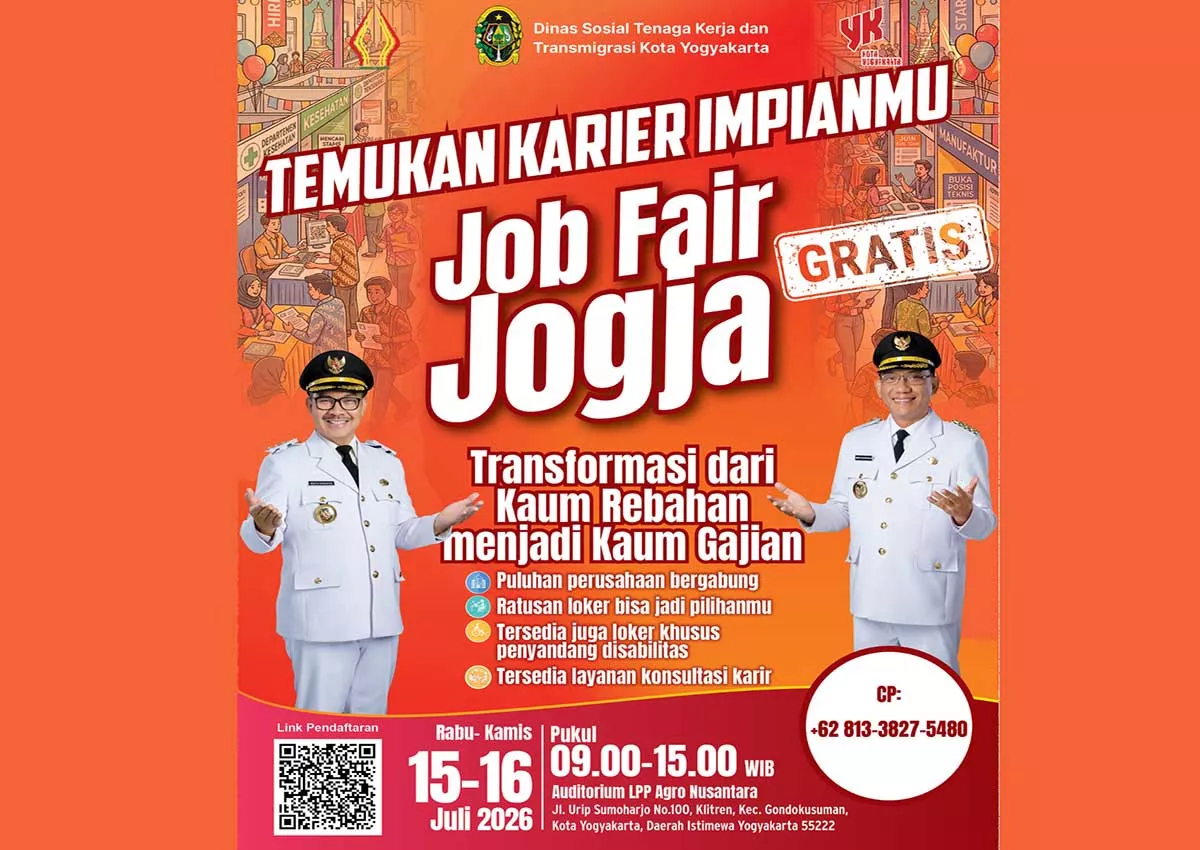 Catat Tanggalnya! Job Fair Jogja 2026 Hadirkan Ratusan Lowongan dan Konsultasi Karier Gratis