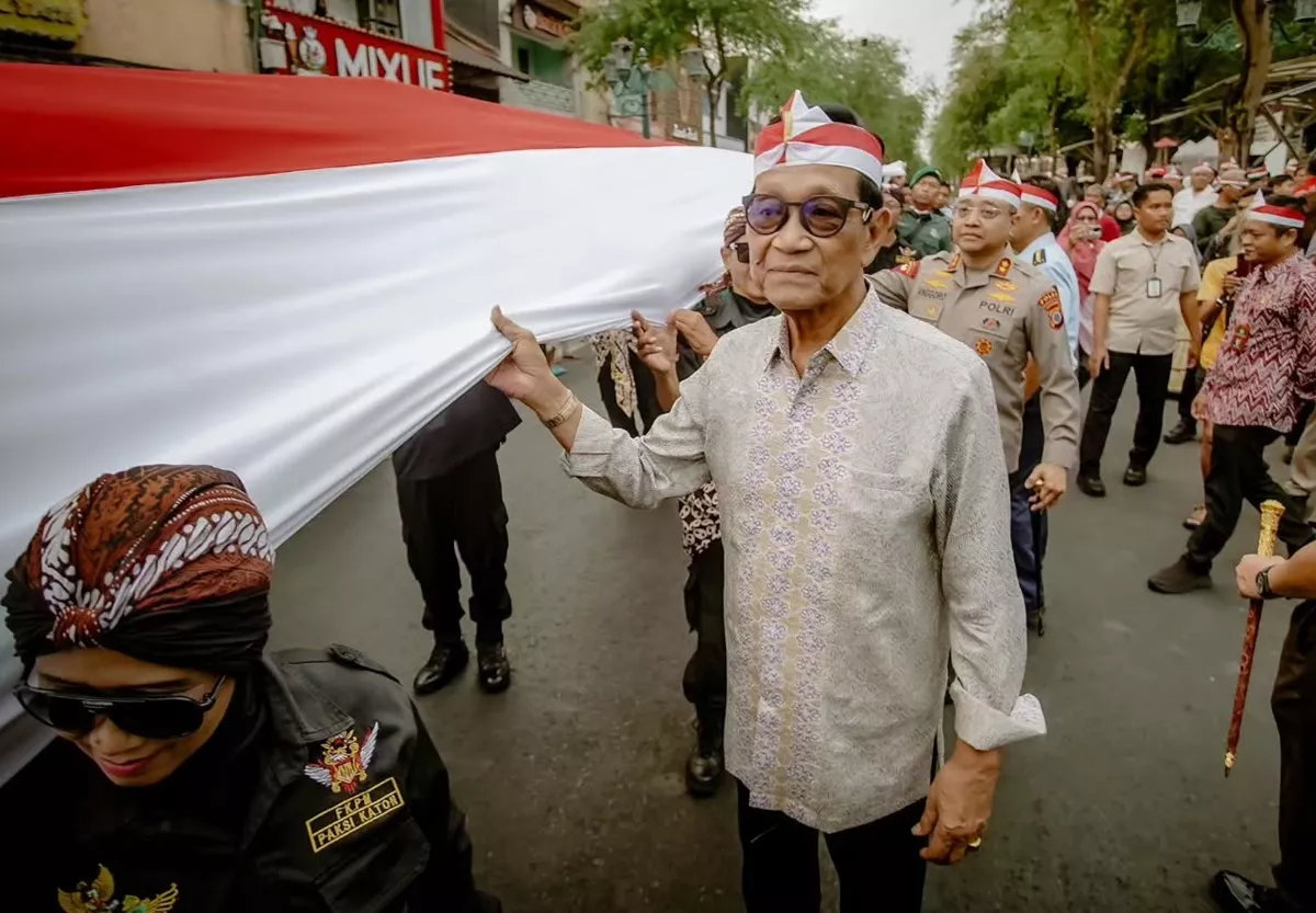 Rahasia Angka 481 Meter Bendera Merah Putih yang Diarak Seribu Orang di Malioboro