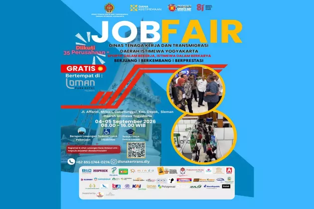 Siapkan CV! Job Fair Gratis Disnakertrans DIY Dibuka Besok di Loman Park Hotel