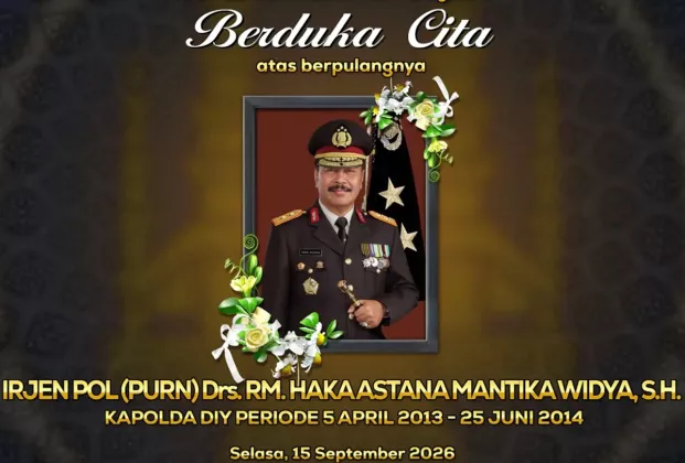 Mantan Kapolda DIY Irjen Haka Astana Tutup Usia, Warga Jogja Berduka