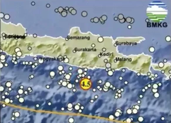 Pacitan Diguncang Gempa Magnitudo 4,5 Sore Ini, Warga Rasakan Getaran Kuat