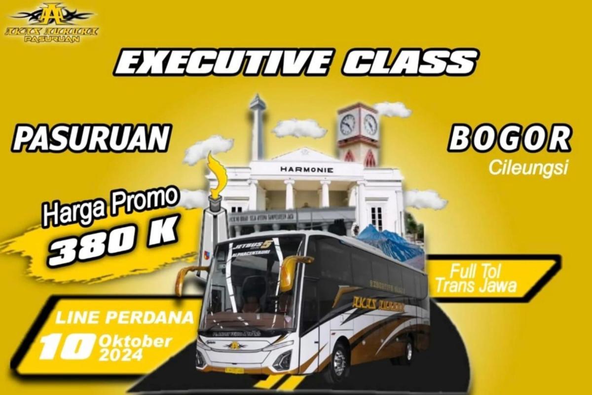 Harga Tiket PO Akas Aurora Rute Baru Cileungsi - Pasuruan, Ini Fasilitas yang Didapat 