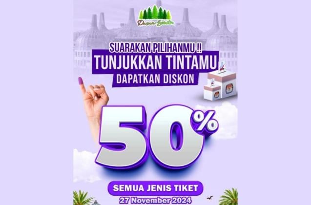 Promo Pilkada, Pembelian Tiket Masuk Wisata Dusun Semilir Diskon 50 Persen