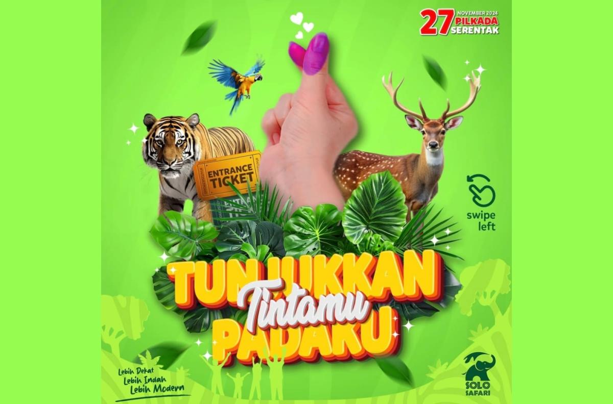 Promo Pilkada Tunjukan Tintamu di Solo Safari, Beli 3 Dapat 4 Tiket 