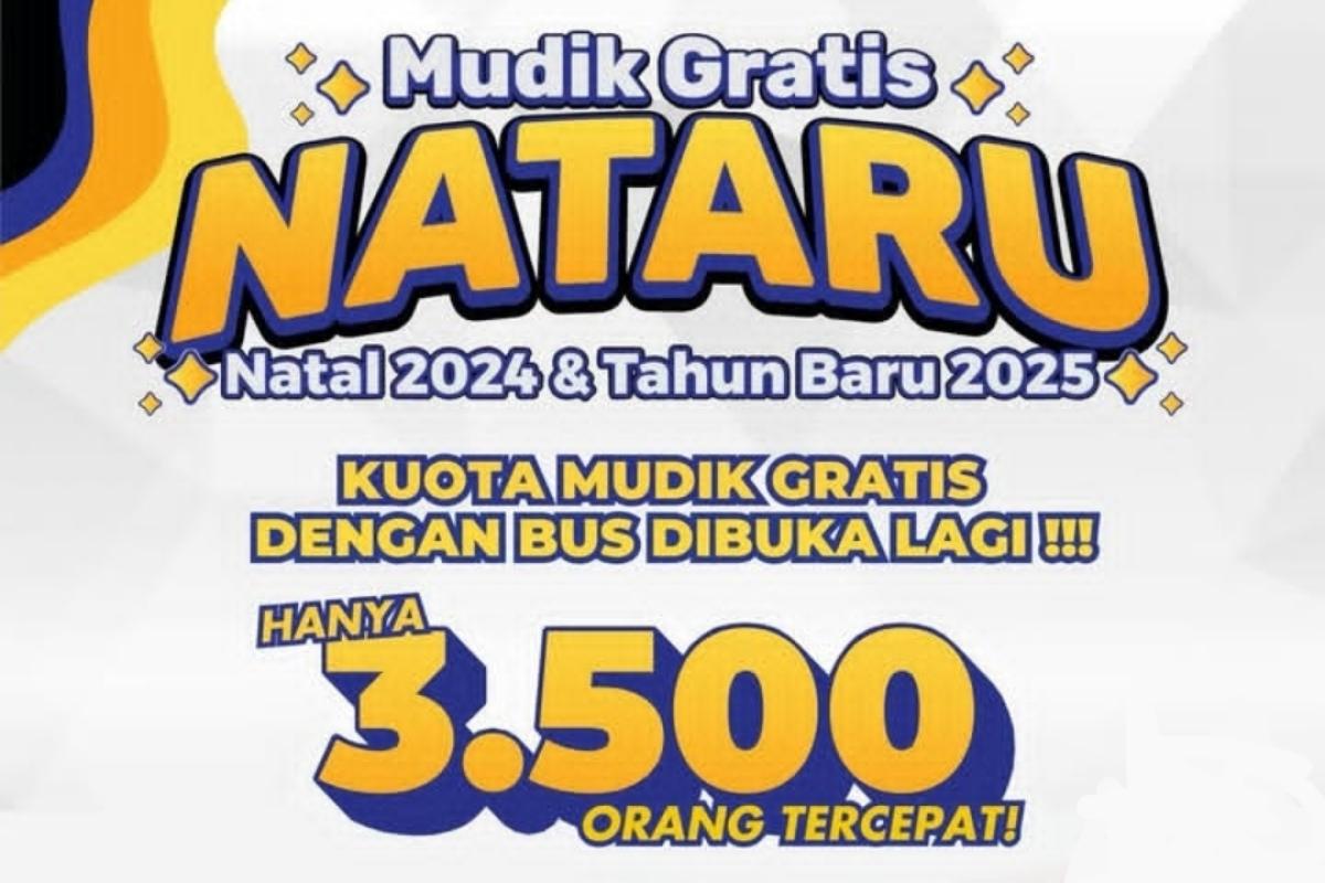 Cara Daftar Mudik Natal dan Tahun Baru Gratis Bersama Kemenhub, Catat Jadwalnya