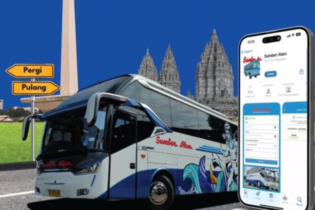 Harga Tiket Bus Sumber Alam Kembali Normal, Pesan Dari Aplikasi Dapat Cashback